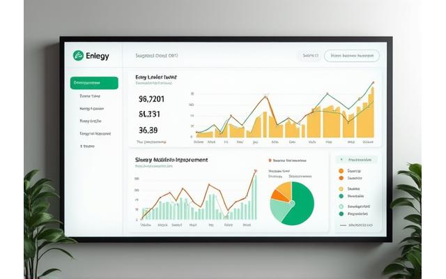 Gráficos de progreso de salud en un panel digital